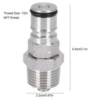 19/32‑18 Ball Lock Post with 1/2in NPT Male Thread Gas Ball Lock Keg Post Adapter for Corny Keg