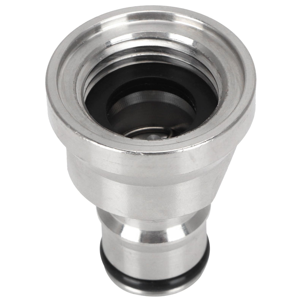 1/2in Liquid Ball Lock Stainless Steel Keg Coupler Adapter Beer Barrel Brewing Accessory