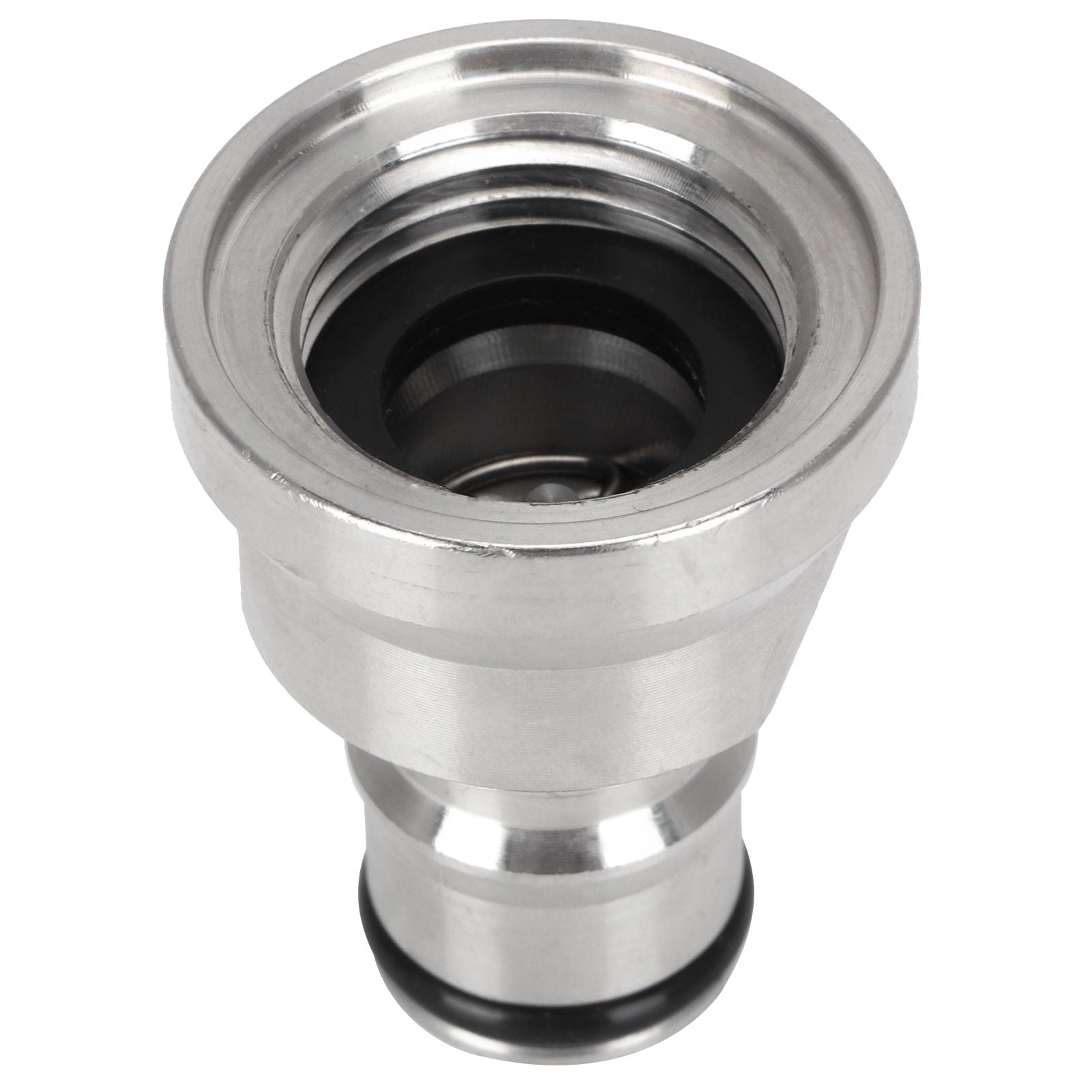 1/2in Liquid Ball Lock Stainless Steel Keg Coupler Adapter Beer Barrel Brewing Accessory