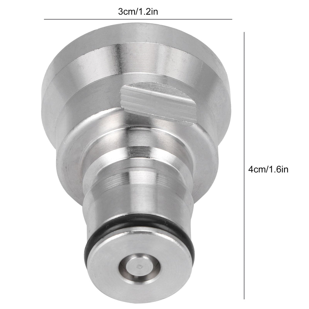 1/2in Liquid Ball Lock Stainless Steel Keg Coupler Adapter Beer Barrel Brewing Accessory