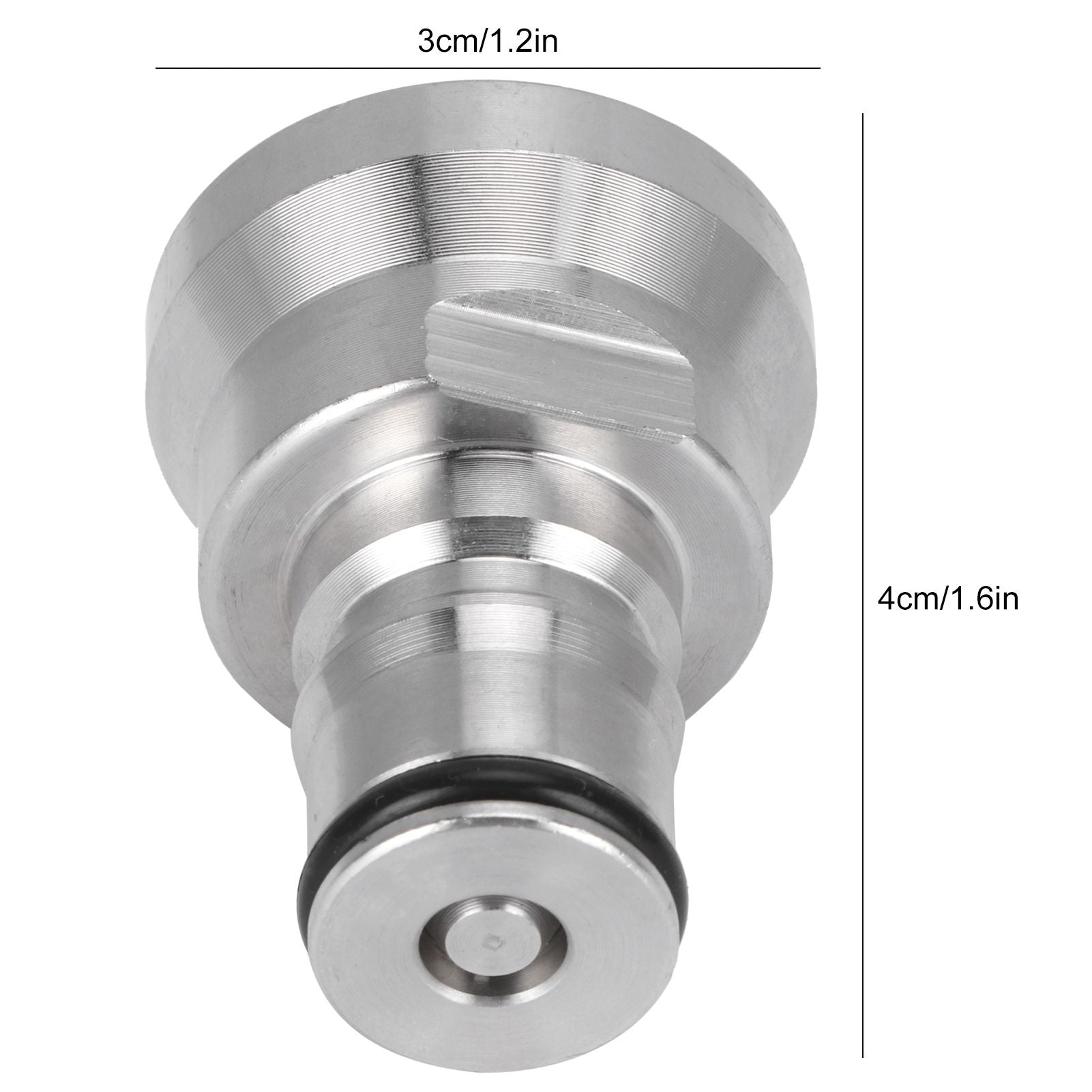 1/2in Liquid Ball Lock Stainless Steel Keg Coupler Adapter Beer Barrel Brewing Accessory