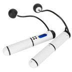 Skipping Rope Intelligent Electronic Counting Exercise Jumping Rope Fitness EquipmentWhite+Black