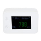 2.8in Air Quality Detector Infrared Induction Digital CO2 PM2.5 Tester USB Charging White