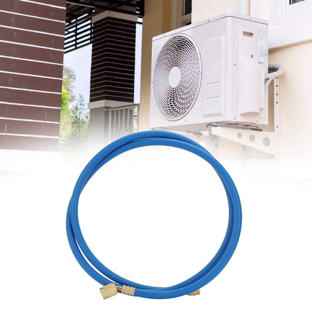 Air Conditioner Refrigerant Recharge Hose AirConditioning Refrigeration Adding Tool Accessory(Double English Standard Joint 2Pcs 1.5meters )