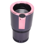 12V Car Cup Cooler Warmer Portable Car Heating Cooling Cup Holder for Home Travel UseRose Gold