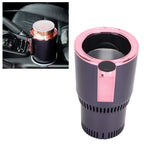 12V Car Cup Cooler Warmer Portable Car Heating Cooling Cup Holder for Home Travel UseRose Gold