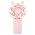 Mini Fan Portable Hand Held Cute Mute Electric Cooling Fan for Home Office Travel Pink