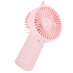 Mini Fan Portable Hand Held Cute Mute Electric Cooling Fan for Home Office Travel Pink