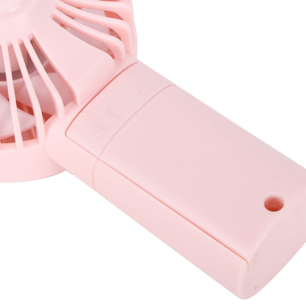 Mini Fan Portable Hand Held Cute Mute Electric Cooling Fan for Home Office Travel Pink