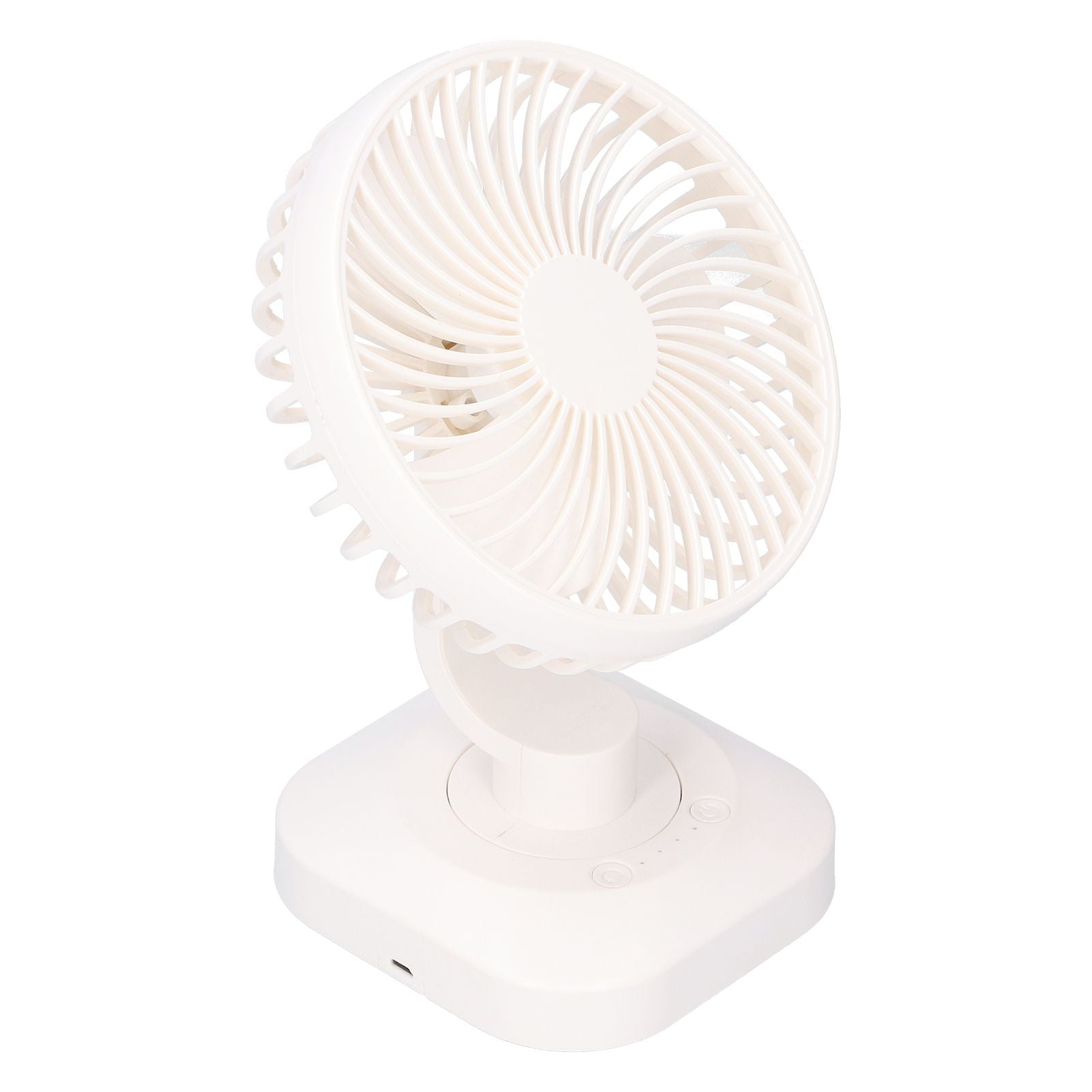 Table Fan Adjustable Portable Mini Fan 3‑Speeds Desktop Fan for Office Home USB Charging