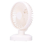 Table Fan Adjustable Portable Mini Fan 3‑Speeds Desktop Fan for Office Home USB Charging