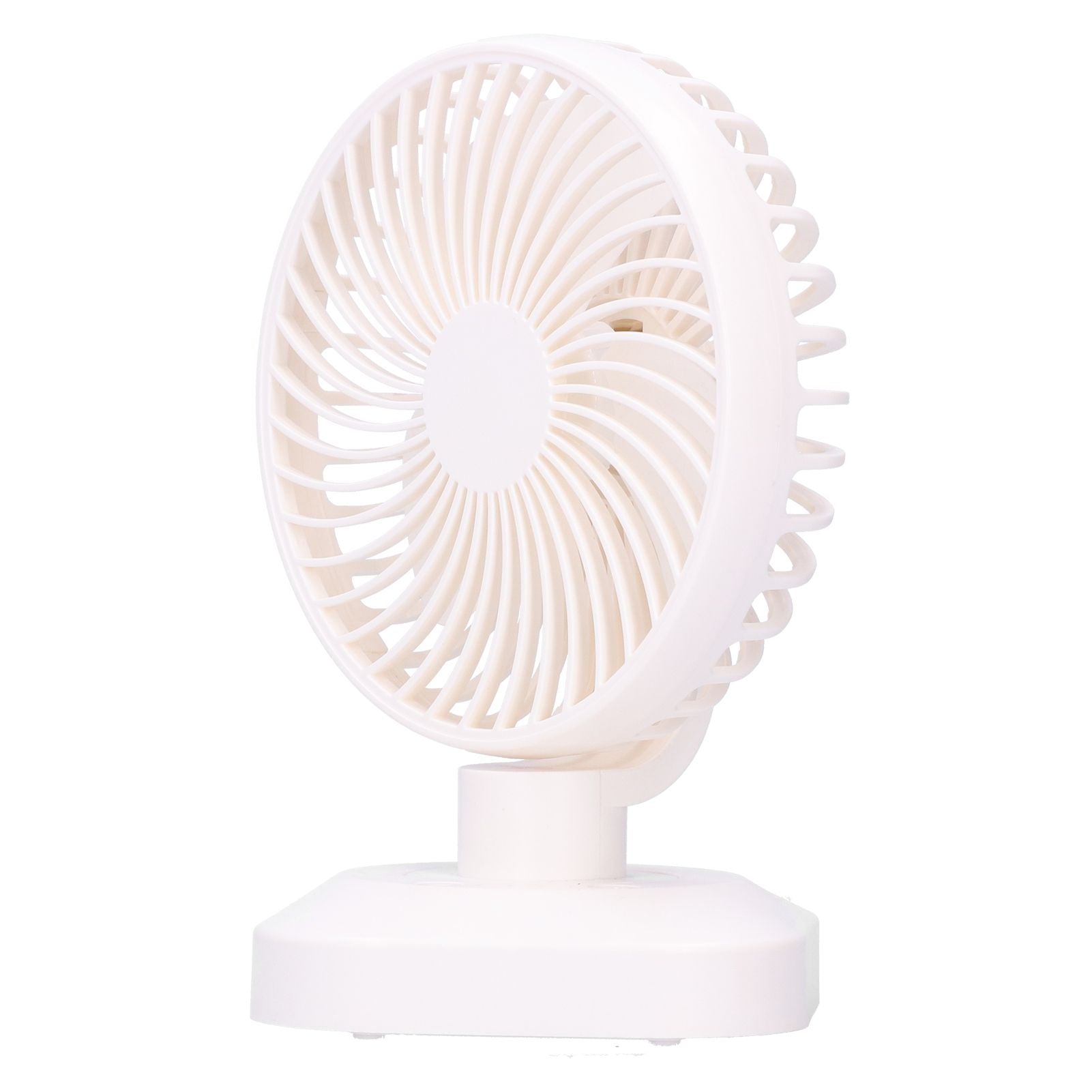 Table Fan Adjustable Portable Mini Fan 3‑Speeds Desktop Fan for Office Home USB Charging