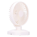Table Fan Adjustable Portable Mini Fan 3‑Speeds Desktop Fan for Office Home USB Charging