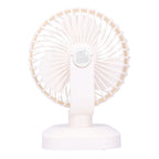 Table Fan Adjustable Portable Mini Fan 3‑Speeds Desktop Fan for Office Home USB Charging