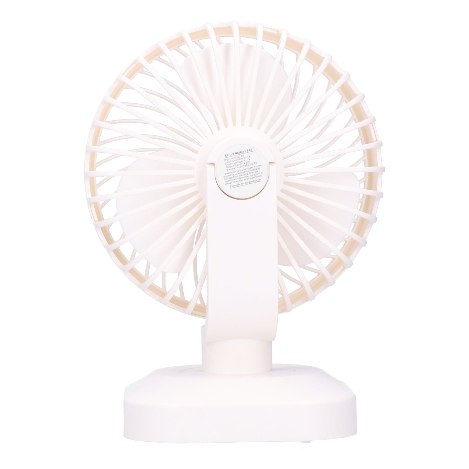 Table Fan Adjustable Portable Mini Fan 3‑Speeds Desktop Fan for Office Home USB Charging
