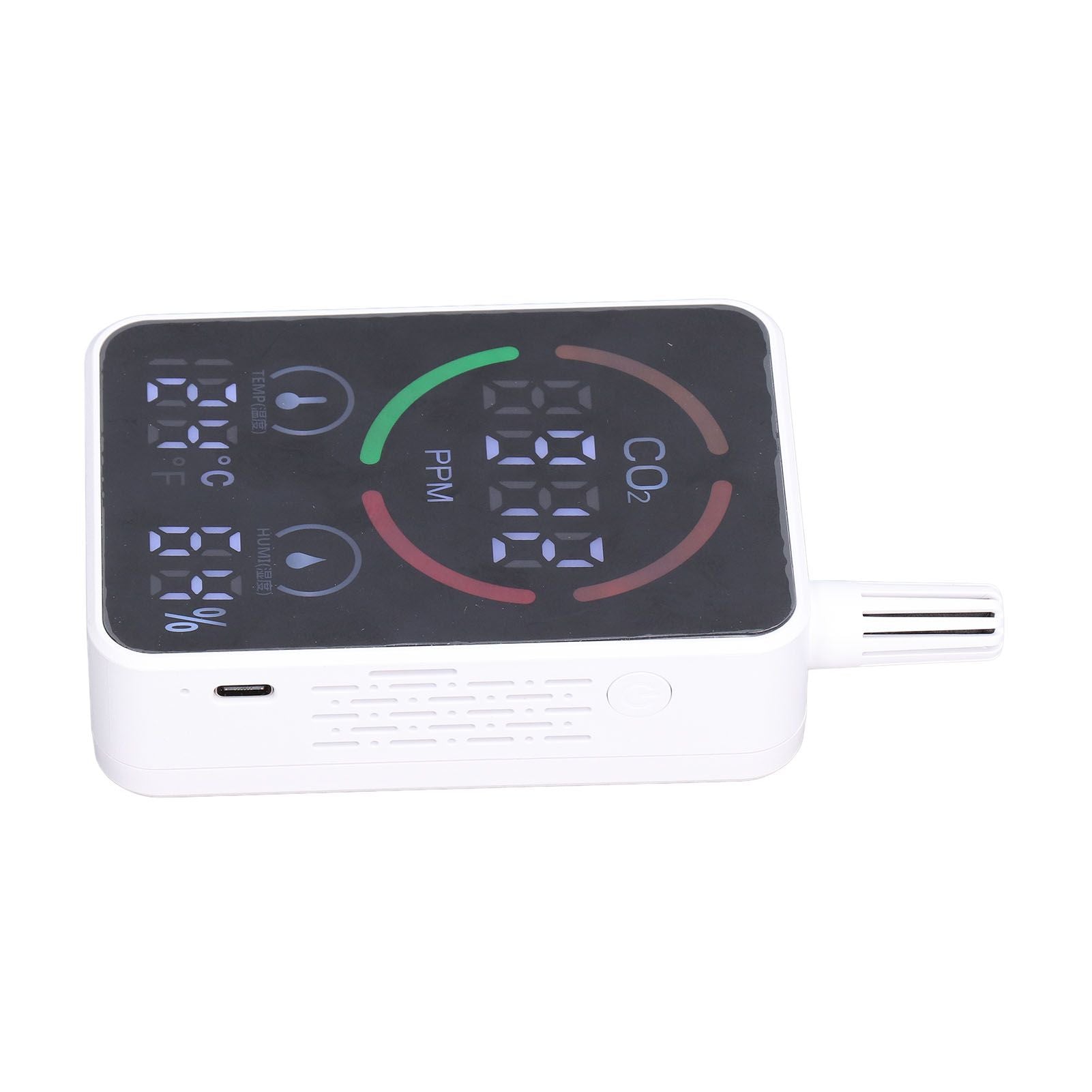 Air Quality Monitor Digital CO2 Meter Carbon Dioxide Detector Portable Temperature Humidity Tester