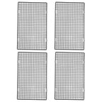 4PCS Barbecue Cooling Rack Stainless Steel Cooling Grid Tray Cake Cookies Baking Rack for Kitchen