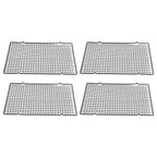 4PCS Barbecue Cooling Rack Stainless Steel Cooling Grid Tray Cake Cookies Baking Rack for Kitchen