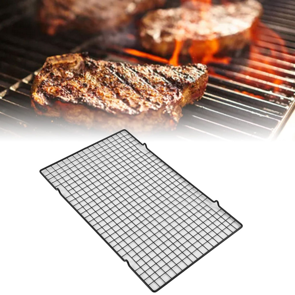 4PCS Barbecue Cooling Rack Stainless Steel Cooling Grid Tray Cake Cookies Baking Rack for Kitchen