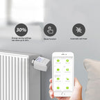 Intelligent Radiator Thermostat App Control Digital Temperature Controller for Bluetooth for Tuya Smart Home APP (Without Batteries)