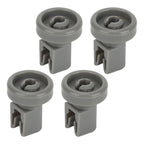 4pcs Dishwasher Lower Rack Wheel Dishwasher Wheel Replacement Part for AEG Favorit for Privileg for Zanussi