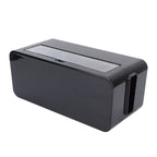 Power Socket Storage Box Safe Dustproof Socket Wire Organizer Plastic Box for Home MediumBlack