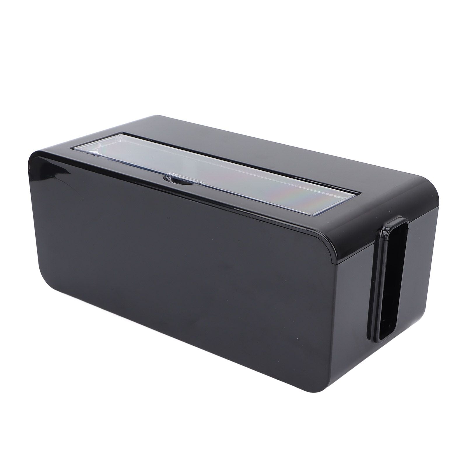 Power Socket Storage Box Safe Dustproof Socket Wire Organizer Plastic Box for Home MediumBlack