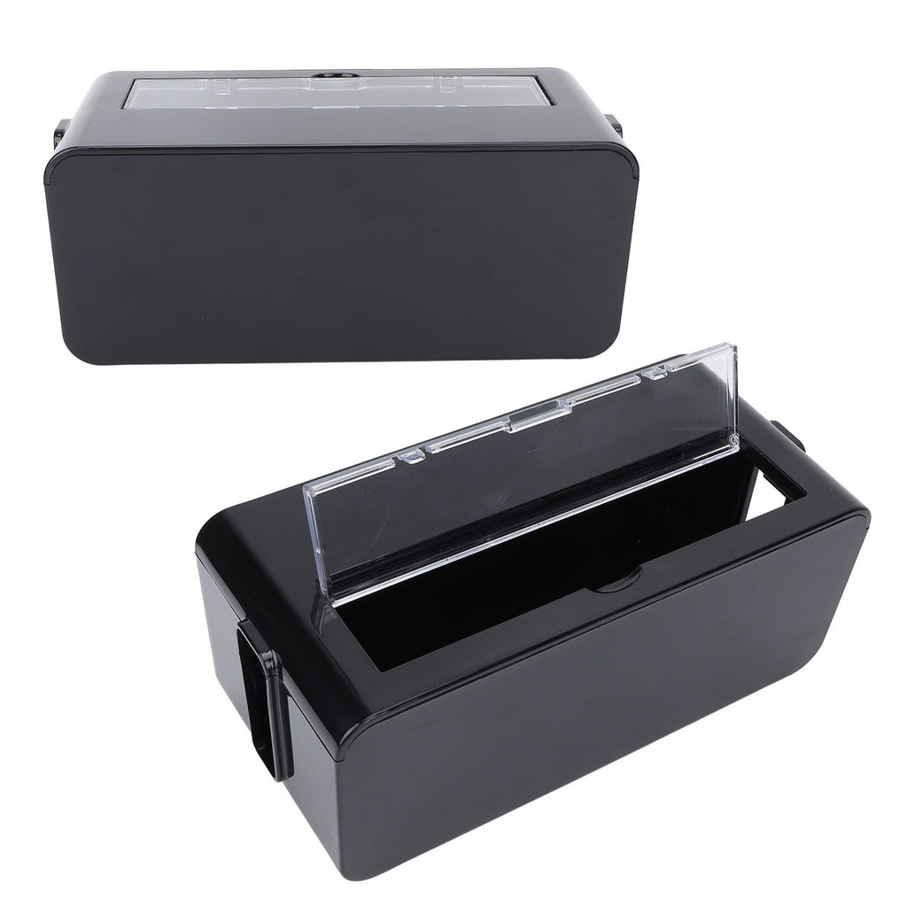 Power Socket Storage Box Safe Dustproof Socket Wire Organizer Plastic Box for Home MediumBlack