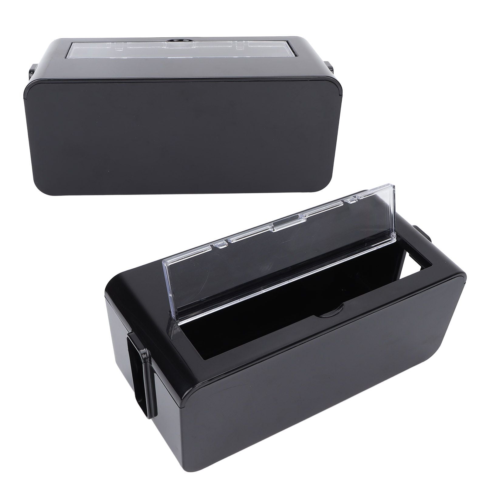 Power Socket Storage Box Safe Dustproof Socket Wire Organizer Plastic Box for Home MediumBlack