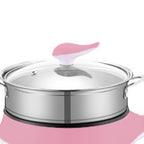 Electric Cooker Multifunctional Two Speed Portable Mini Electric Frying Pan Wok Rice Cooker for Student Dormitory (AU 220V)