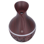 Aromatherapy Diffuser 300ml USB Powered Wood Grain Ultra Quiet LED Night Light Desk Humidifier for Home Office Hotel