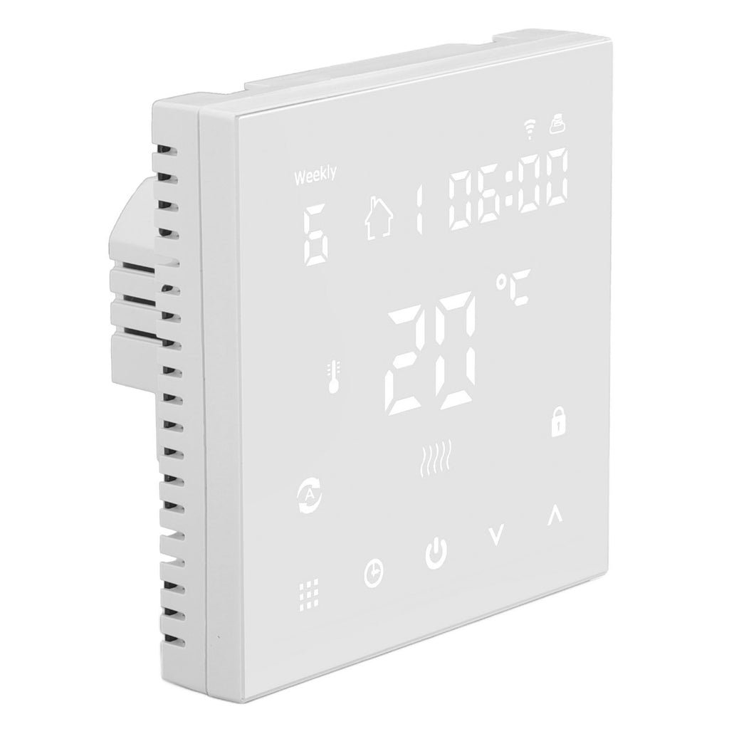 WiFi Thermostat Digital Touch Screen APP Voice Control Smart Thermostat with Auto Calibration for Floor Heating 90‑240V