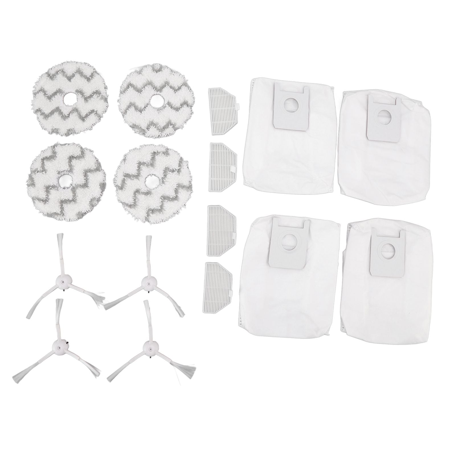 Dust Bag Filter Rag Side Brush Set Robot Vacuum Cleaner Accessories for Roidmi EVA SDJ06RM