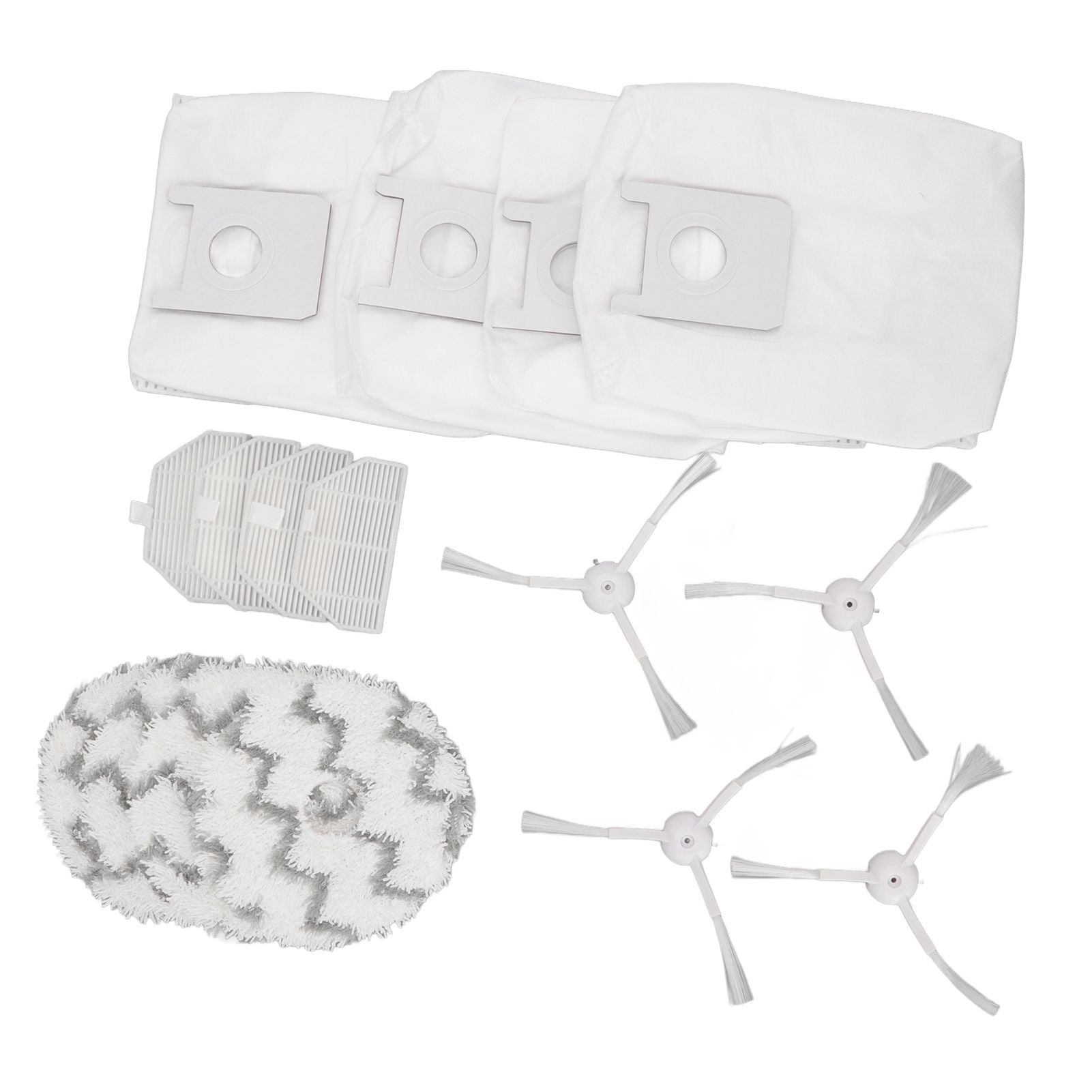 Dust Bag Filter Rag Side Brush Set Robot Vacuum Cleaner Accessories for Roidmi EVA SDJ06RM