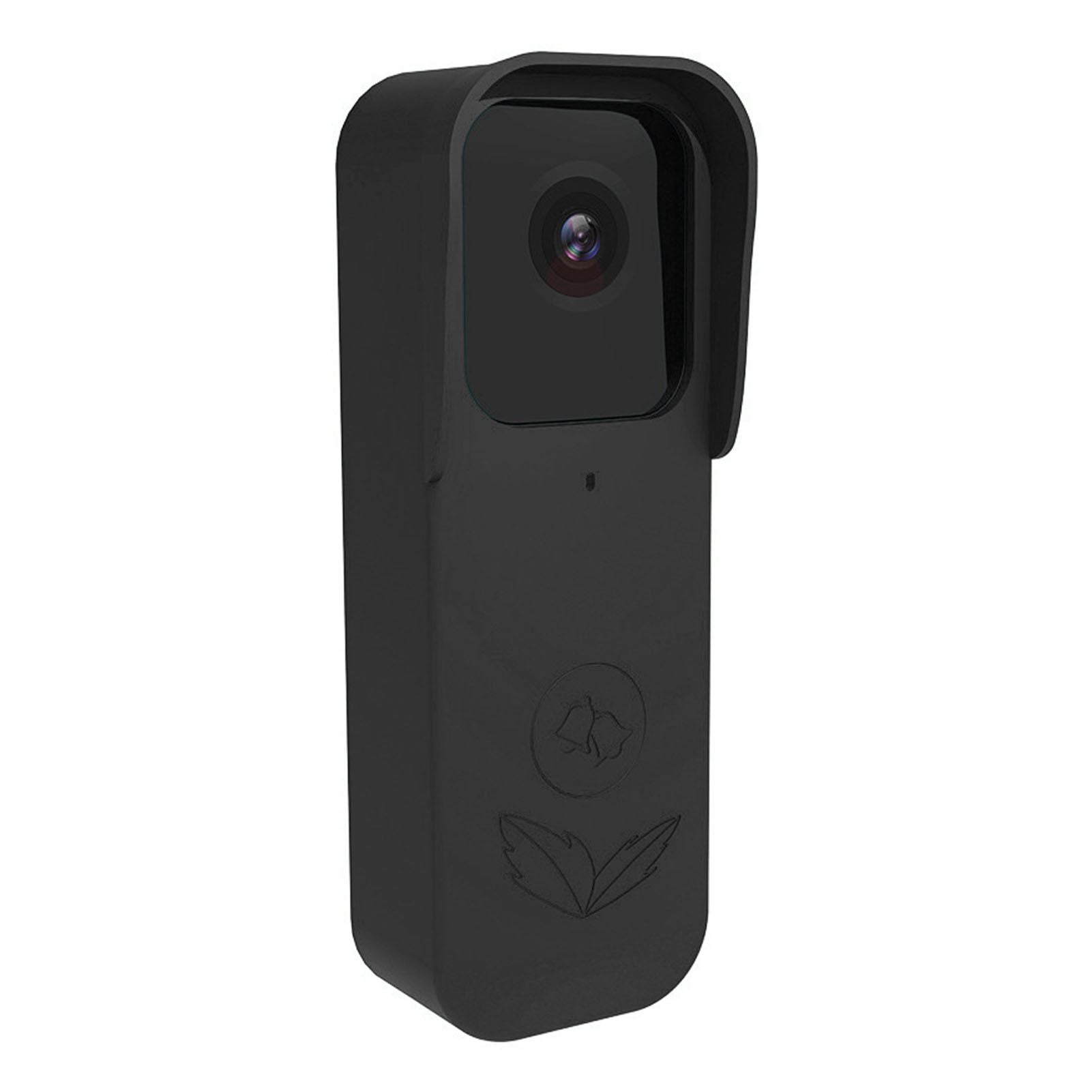 Doorbell Protective Cover Dustproof Protective Silicone Doorbell Cover Case for Blink A363 Black
