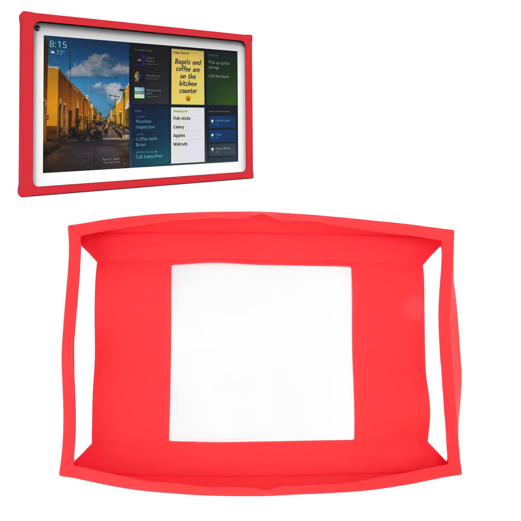 Silicone Protective Case Dustproof Waterproof Dropproof Cover Case for Show 15 Smart Display Red