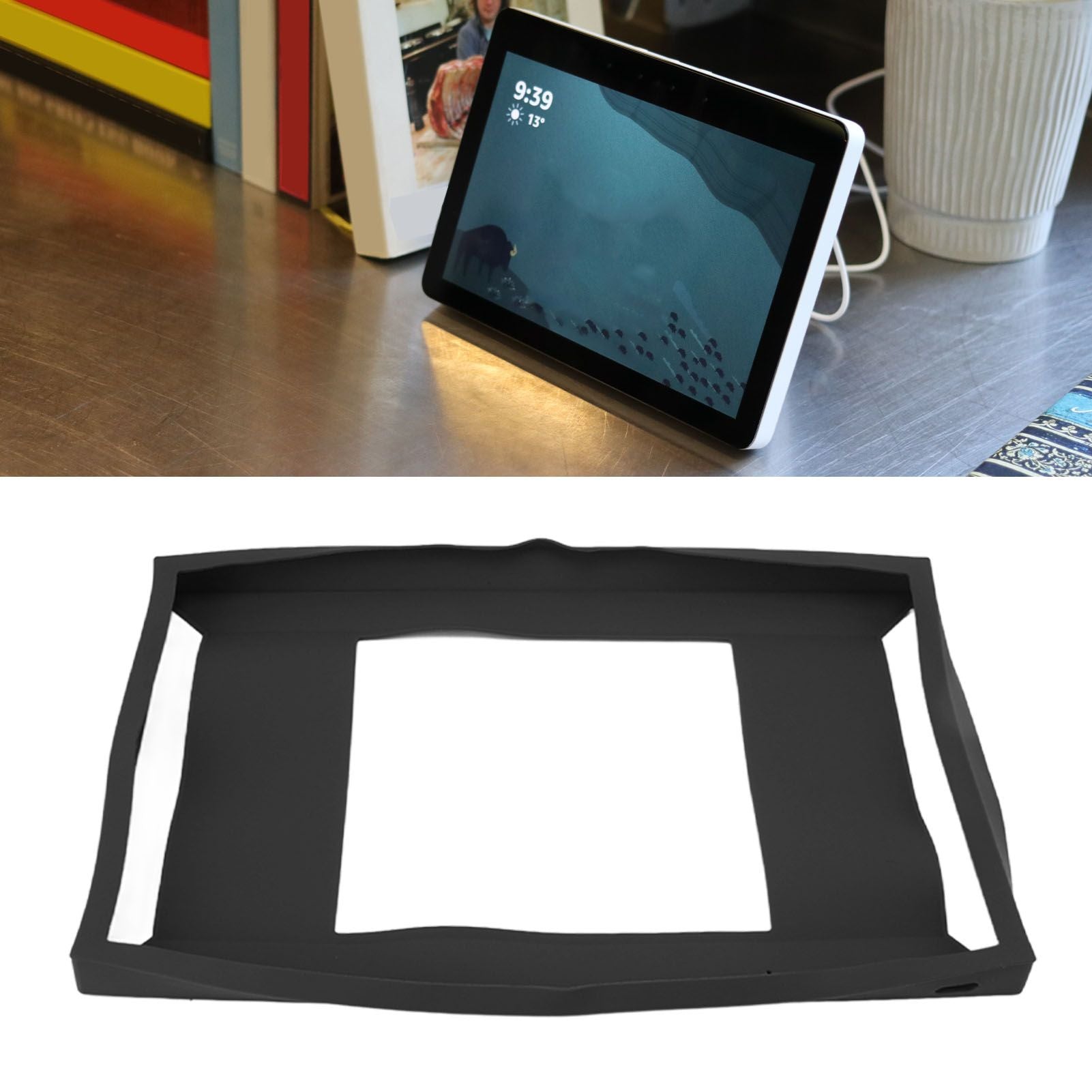 Silicone Protective Case Dustproof Waterproof Dropproof Cover Case for Show 15 Smart Display Black