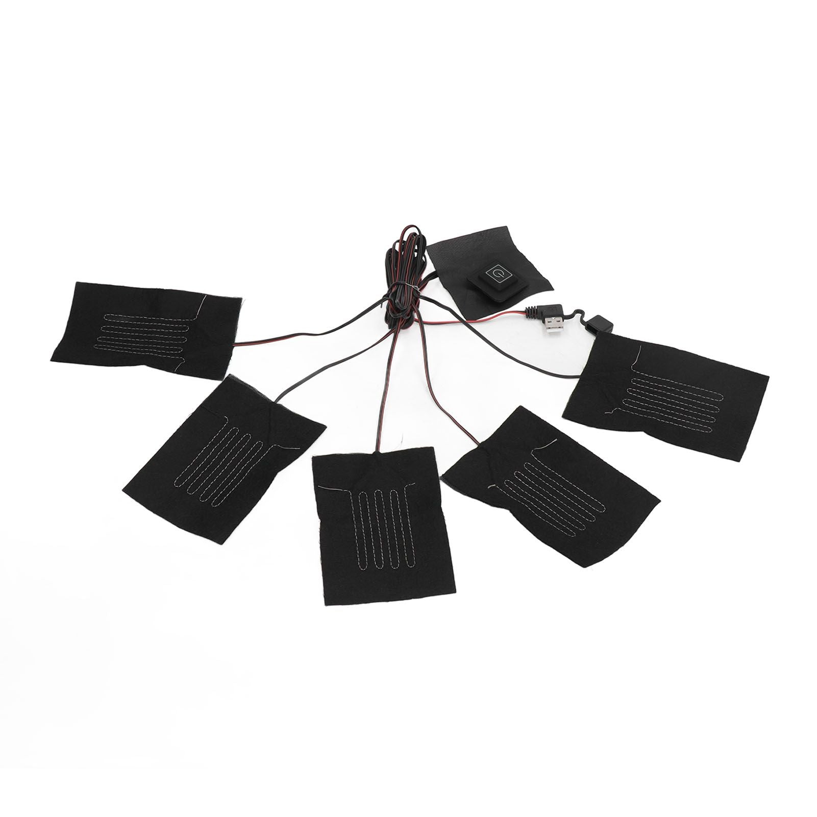 5 in 1 Electric Vest Cloth Heat Pad 3 Gears Temperature Adjustable USB Heating Pad Waterproof Composite Fiber Heater Pad