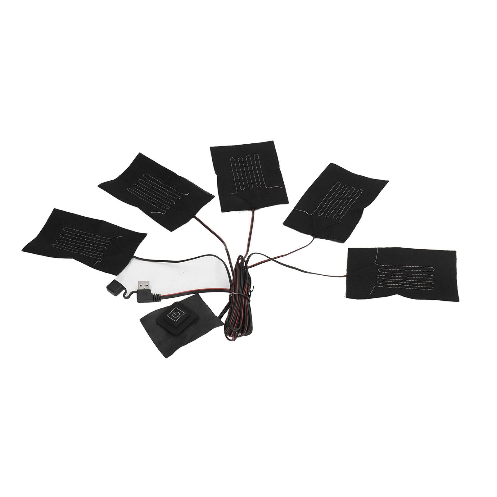 5 in 1 Electric Vest Cloth Heat Pad 3 Gears Temperature Adjustable USB Heating Pad Waterproof Composite Fiber Heater Pad