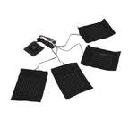 Heating Cloth Heater Waterproof 3 Gears Composite Fiber with Four Pieces USB Powered Clothes Heating Pad for Winter