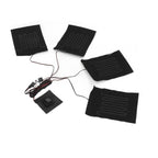 Heating Cloth Heater Waterproof 3 Gears Composite Fiber with Four Pieces USB Powered Clothes Heating Pad for Winter