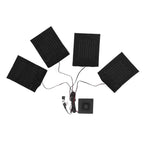 Heating Cloth Heater Waterproof 3 Gears Composite Fiber with Four Pieces USB Powered Clothes Heating Pad for Winter