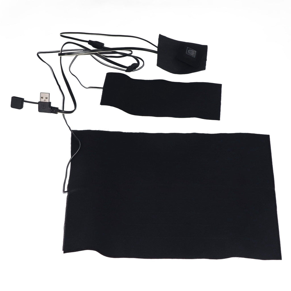 2 in 1 Electric Heating Pad with 3 Gear Adjustable Temperature Waterproof USB Power Heating Warmer Pad For Vest Jacket
