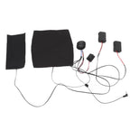Electric Heating Pad 1 for 2 Adjustable 3 Level Dual Motors Soft Heating Belt for Vibrating Massage