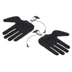 2Pcs Electric Heating Gloves Pads 5 Finger Glove Heating Sheet with 3 Adjuatable Gears for Skiing Cycling