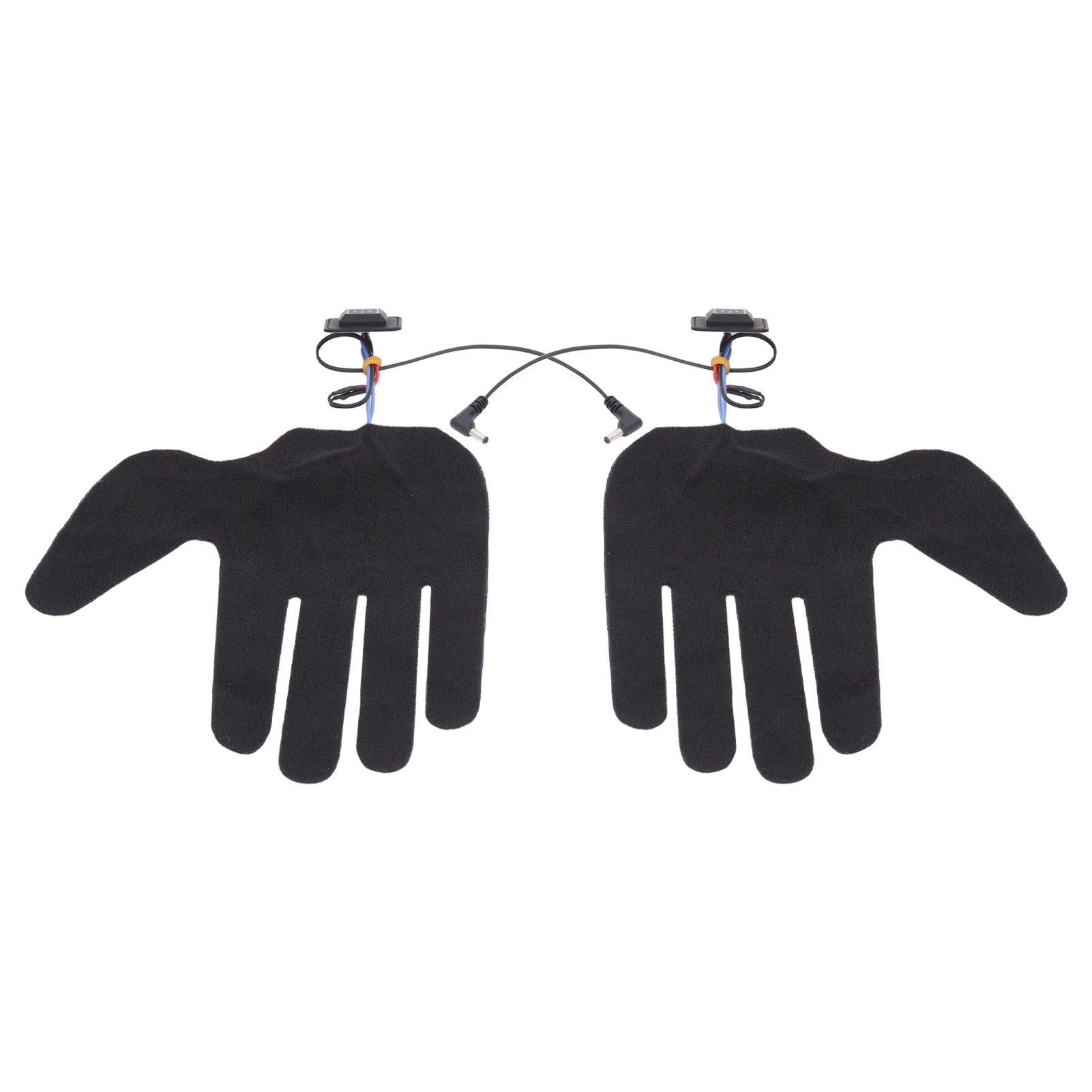2Pcs Electric Heating Gloves Pads 5 Finger Glove Heating Sheet with 3 Adjuatable Gears for Skiing Cycling