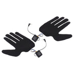 2Pcs Electric Heating Gloves Pads 5 Finger Glove Heating Sheet with 3 Adjuatable Gears for Skiing Cycling