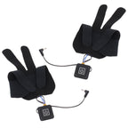 2Pcs Electric Heating Gloves Pads 5 Finger Glove Heating Sheet with 3 Adjuatable Gears for Skiing Cycling