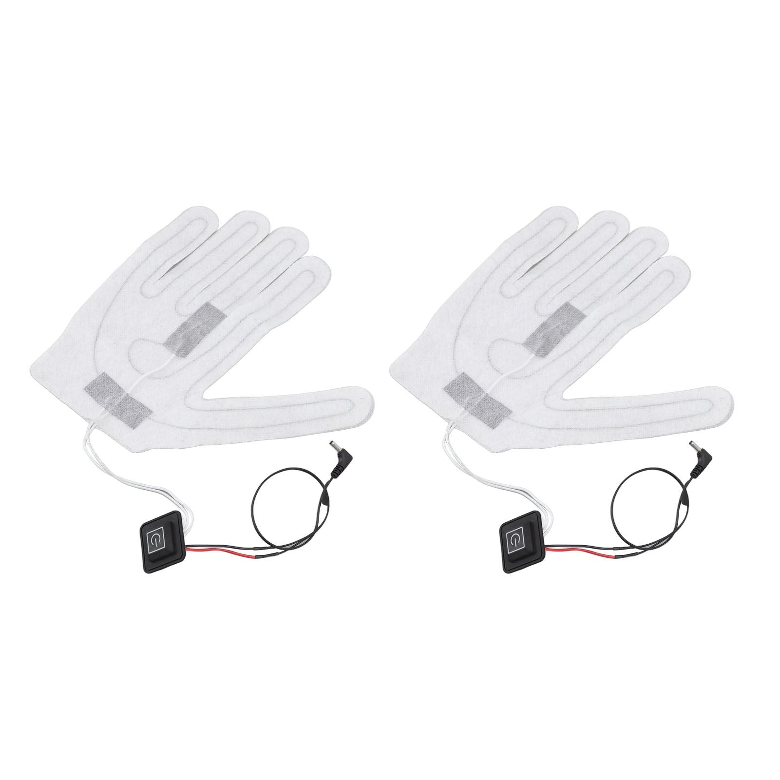 2 PCS Electric Heating Sheet 3 Gears Adjustable Heating Film Replacement DC Electric Heater Pads for Heating Gloves