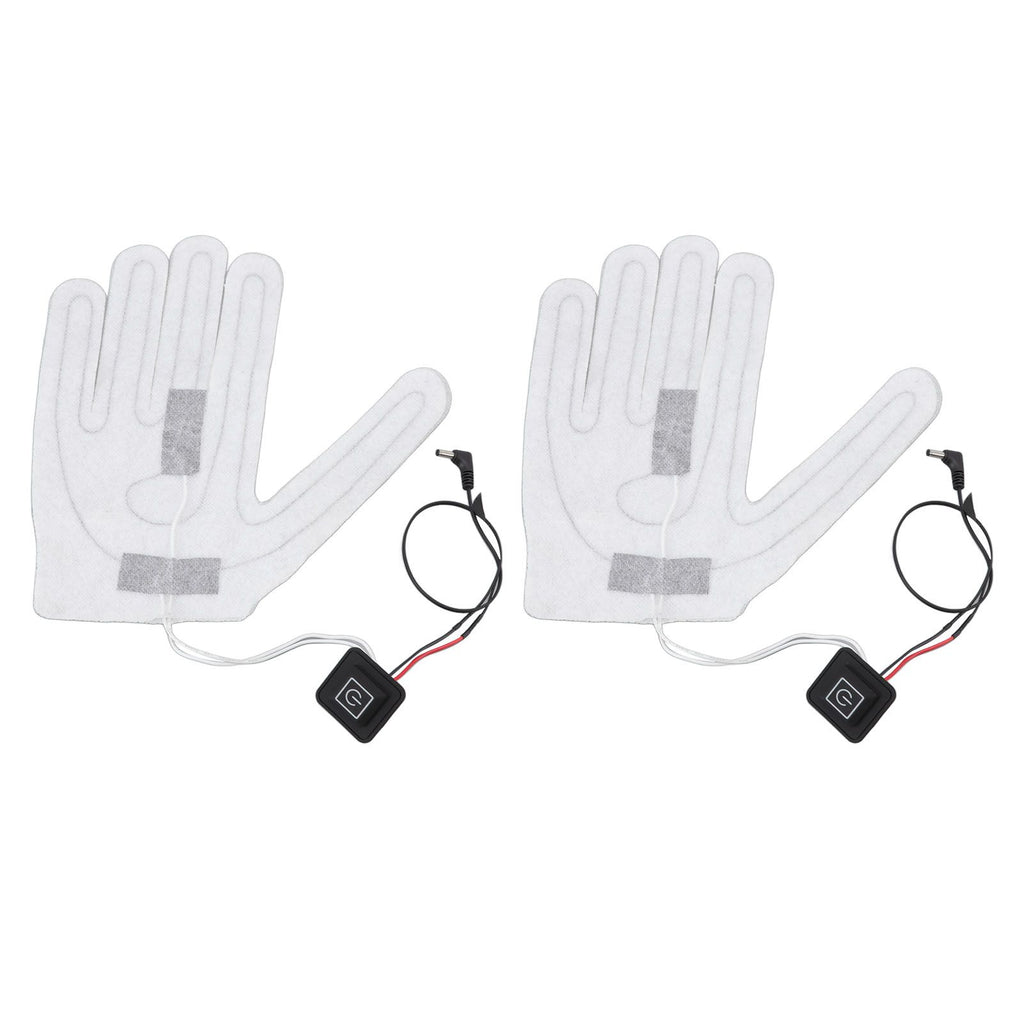 2 PCS Electric Heating Sheet 3 Gears Adjustable Heating Film Replacement DC Electric Heater Pads for Heating Gloves